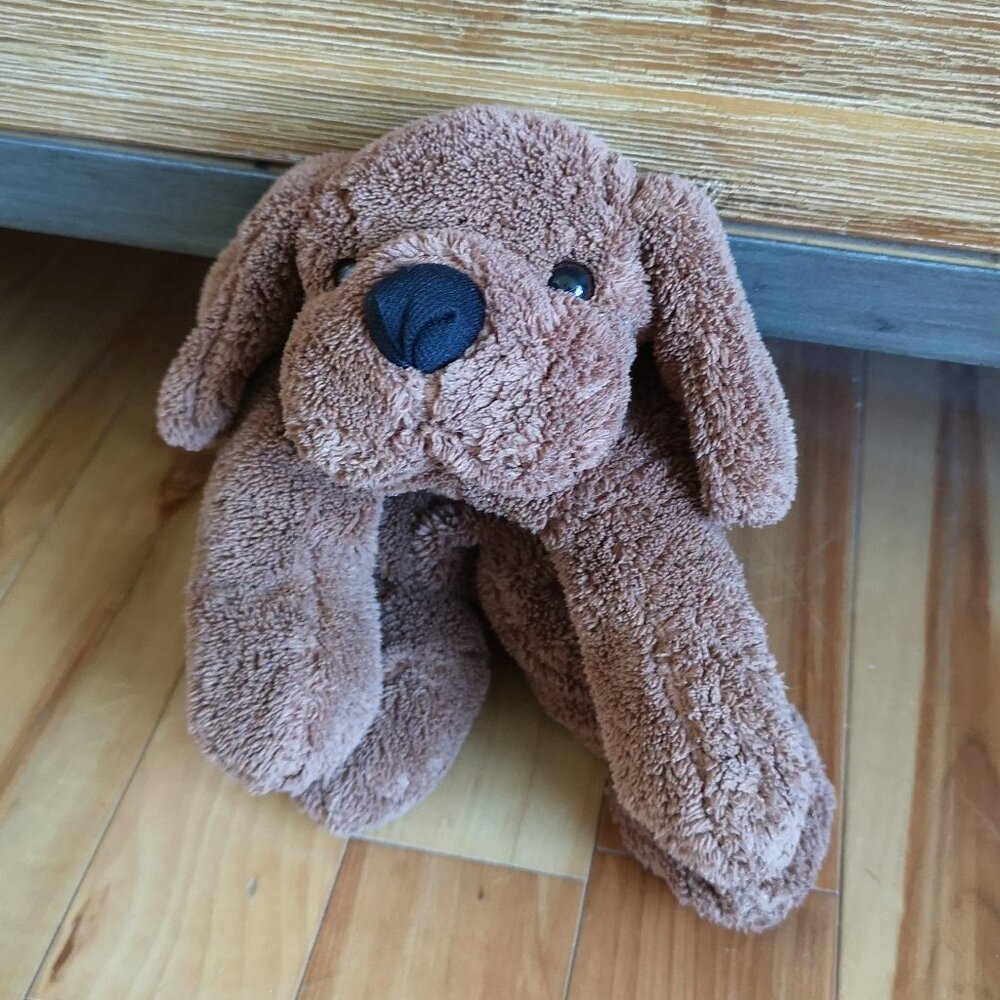 VINTAGE Puppy Dog Brown Labrador Plush Stuffed Animal